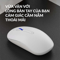 Bộ Bàn Phím chuột không dây AKKO MX108 Blue on White (Bluetooth + 2.4Ghz)