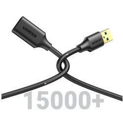 Cáp nối dài USB 3.0 đầu nhôm truyền dữ liệu giữa máy tính và ổ cứng USB dài 5m Ugreen 90722