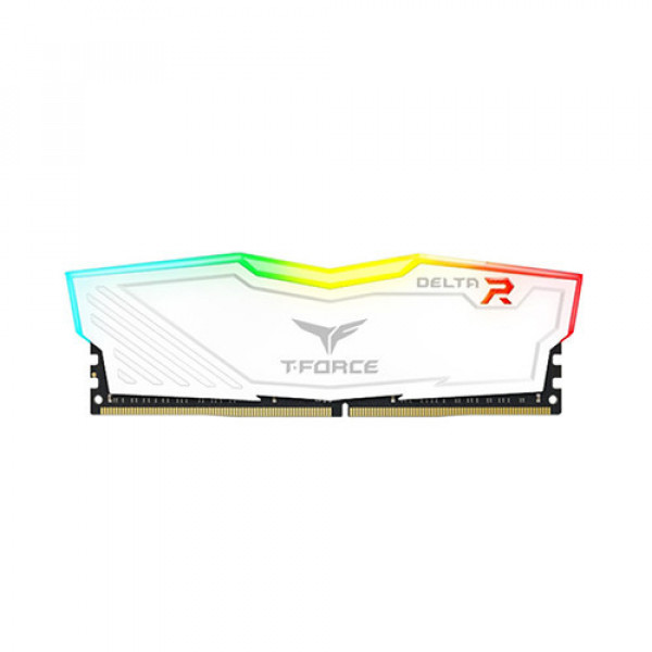 Ram TEAMGROUP T-Force DELTA RGB 32GB (1x32GB) DDR4 3200MHz Trắng (TF4D432G3200HC16F01)