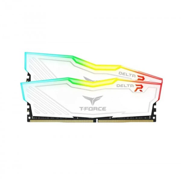 Ram TEAMGROUP T-Force DELTA RGB 16GB (1x16GB) DDR4 3600MHz Trắng (TF4D416G3600HC18J01)