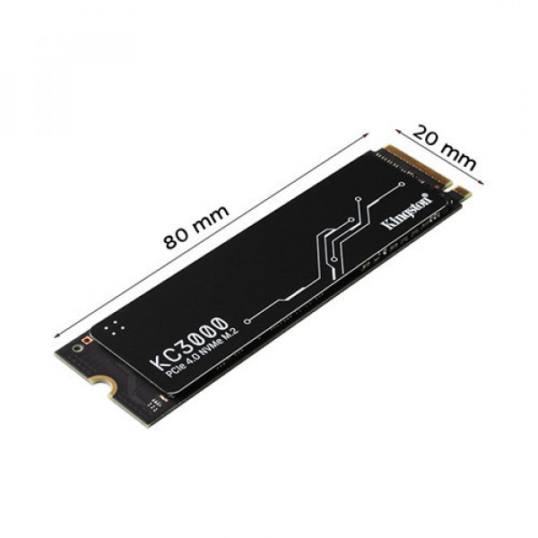 Ổ cứng SSD Kingston KC3000 2048GB NVMe M.2 2280 PCIe Gen 4x4 (SKC3000D/2048G)