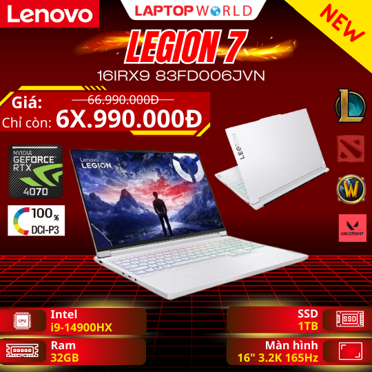Unbox Lenovo Legion 7 16IRX9 2024: Mỏng đẹp, Siêu mạnh